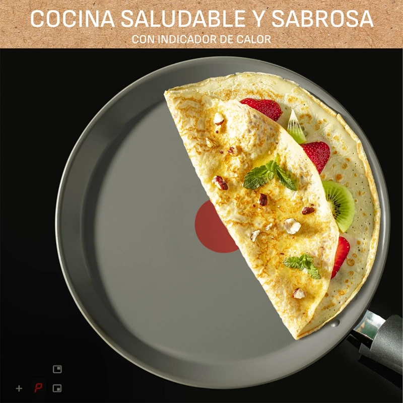 PANQUEQUERA TEFAL CERADELICE 25 CM BEIGE - 5