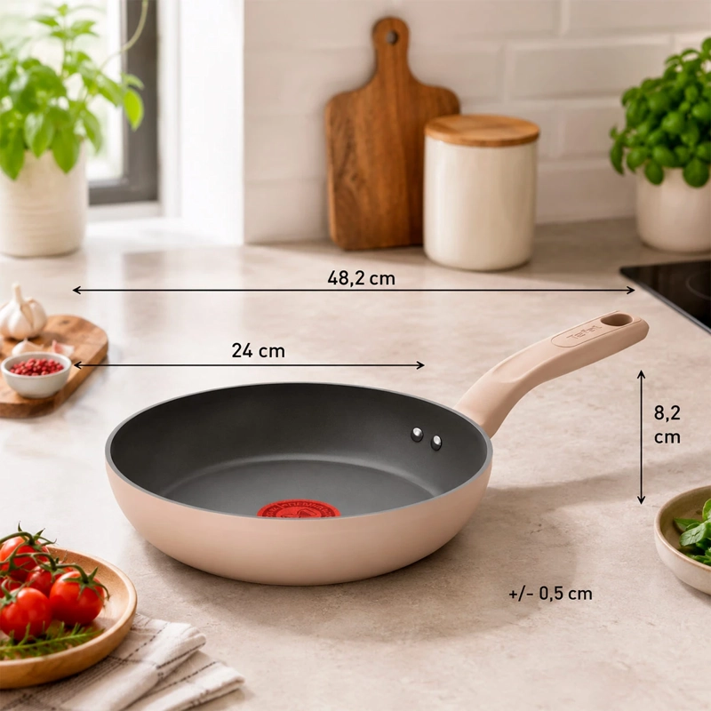 SARTÉN TEFAL CERADELICE 24 CM BEIGE - 3