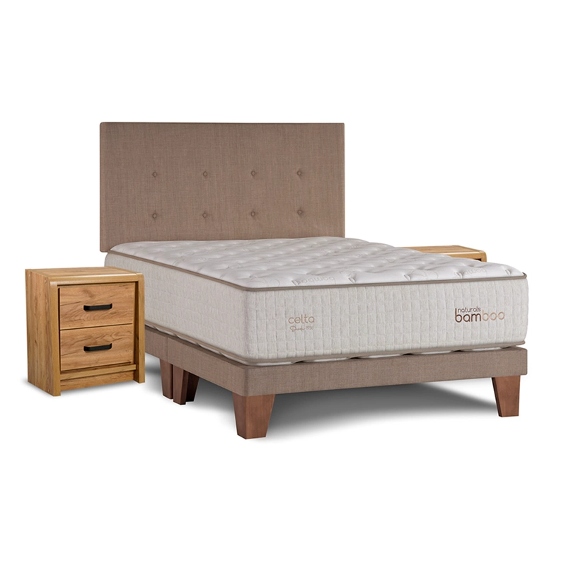 CAMA EUROPEA CELTA NATURALS BAMBOO B/D 2 PLAZAS  - 1
