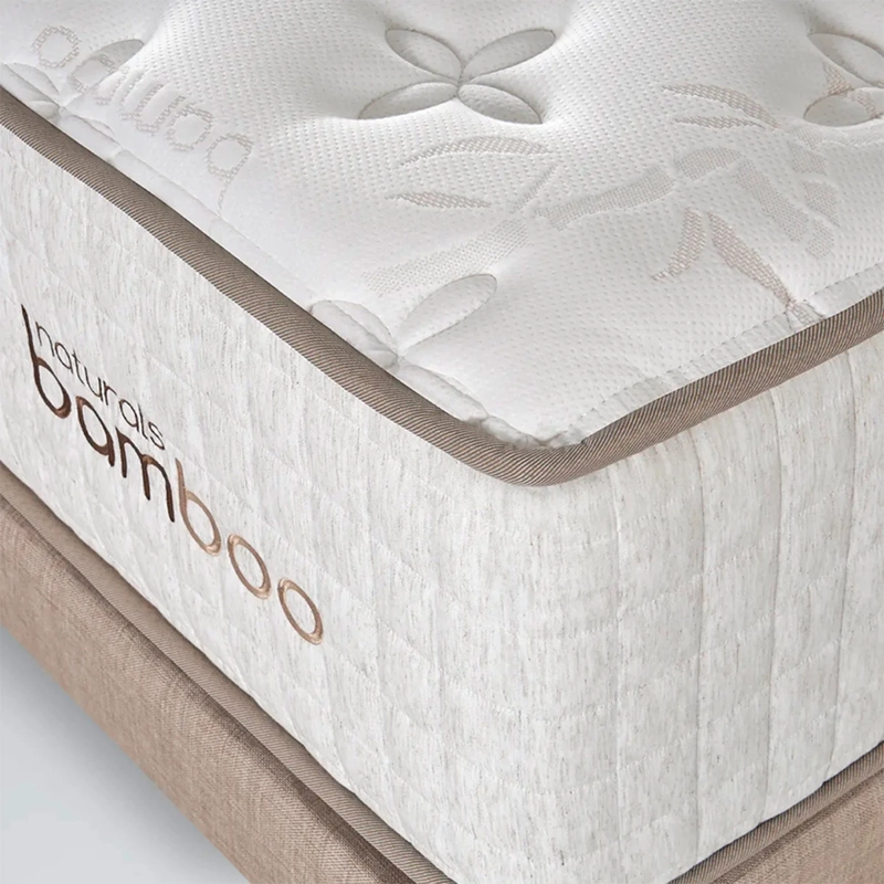 CAMA EUROPEA CELTA NATURALS BAMBOO KING + RESPALDO BOTONES ARENA - 6