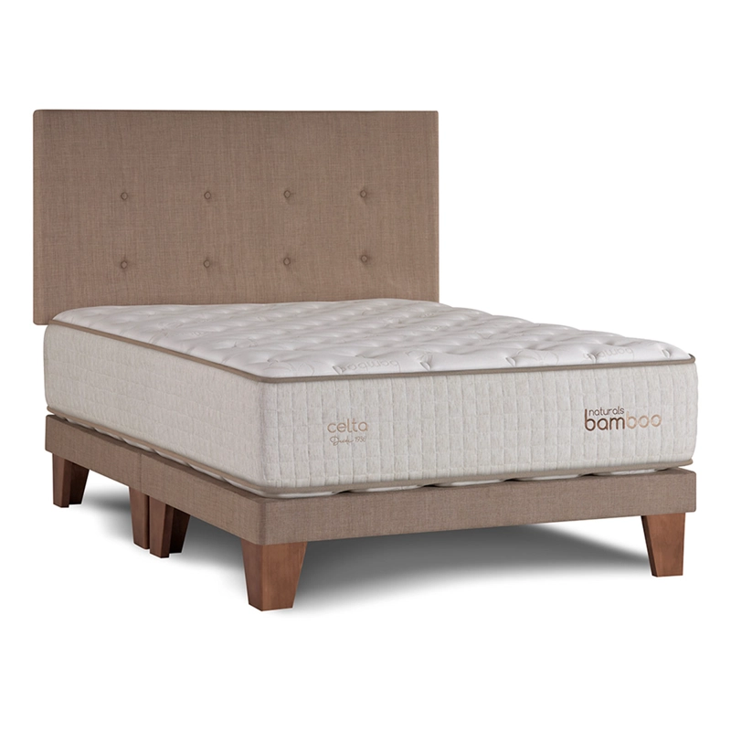 CAMA EUROPEA CELTA NATURALS BAMBOO KING + SET CONCEPT - 1