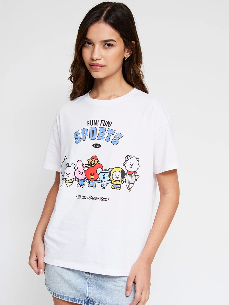 POLERA MUJER INDEX ALGODÓN MANGA CORTA BT21 - 2