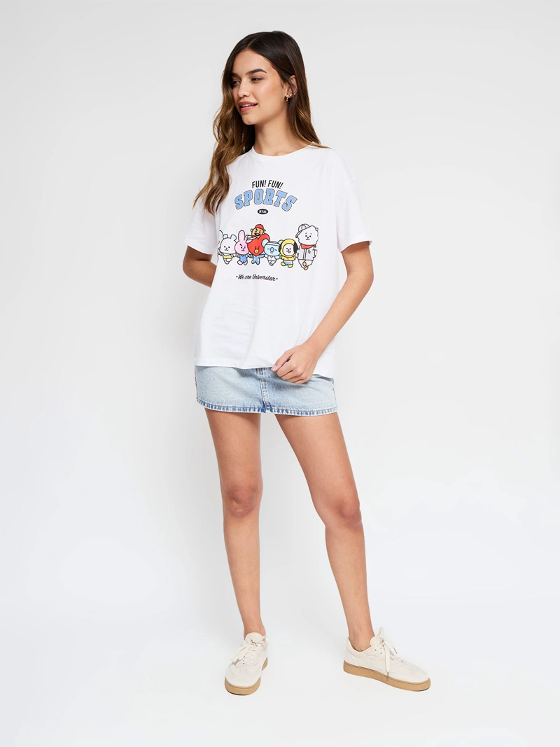 POLERA MUJER INDEX ALGODÓN MANGA CORTA BT21 - 5