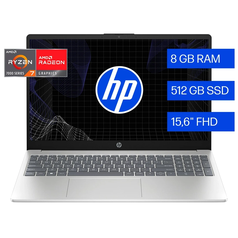 NOTEBOOK HP 15-FC0287LA AMD RYZEN 7 8GB RAM 512GB SSD 15.6" - 3