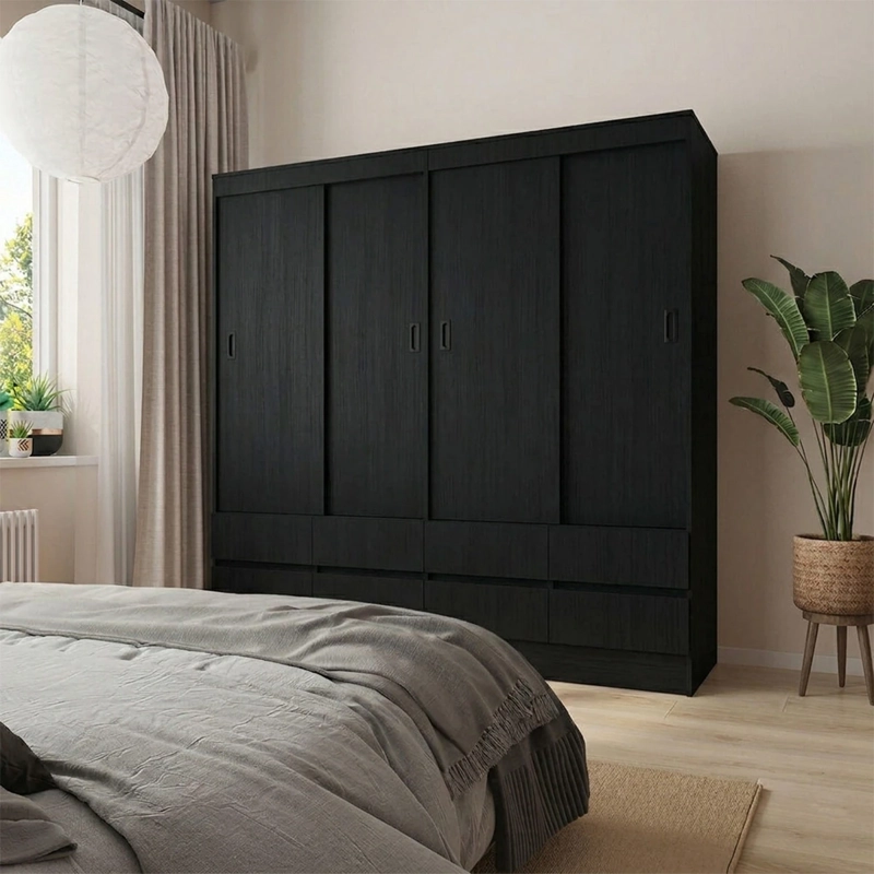 CLOSET CIC MAULE 4 PUERTAS 8 CAJONES ESPRESSO - 1
