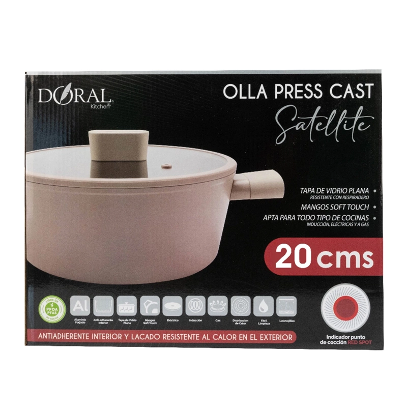 OLLA DORAL PRESS CAST SATELLITE 20 CM MARFIL - 5