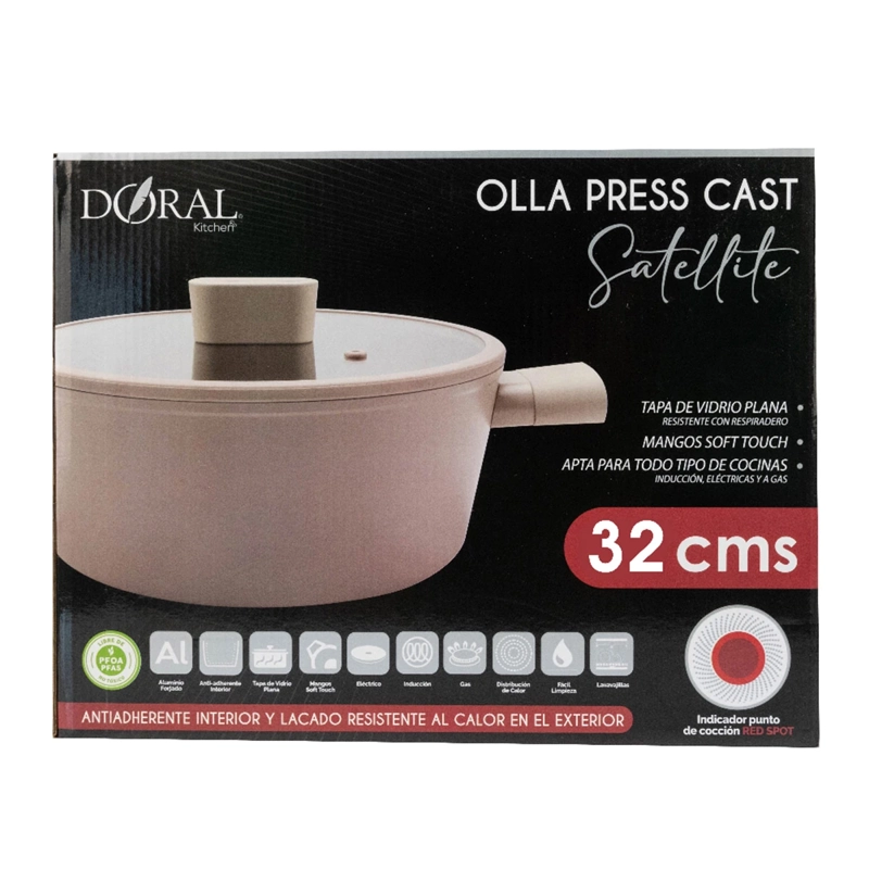 OLLA DORAL PRESS CAST SATELLITE 32 CM MARFIL - 5
