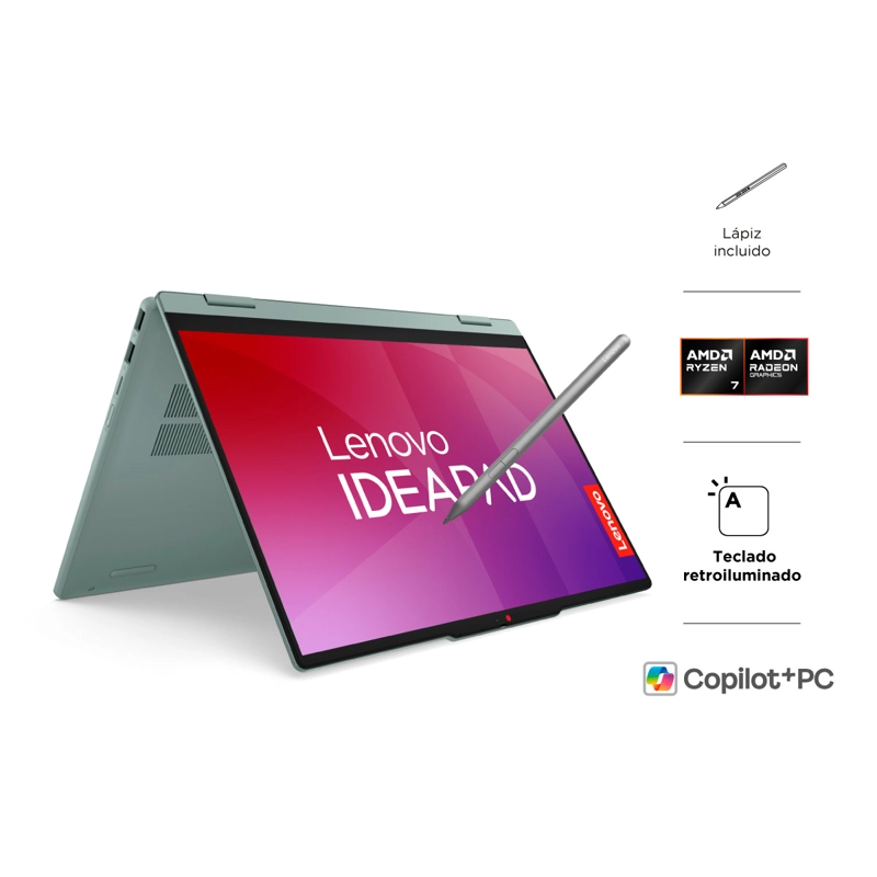 NOTEBOOK LENOVO IDEAPAD 5A 2 EN 1 AMD RYZEN 7 16GB RAM 512GB SSD TOUCH 14” + PEN - 3