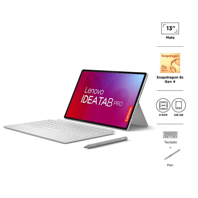 TABLET LENOVO IDEA TAB PRO GEN 2 13” 256GB + TECLADO + PEN