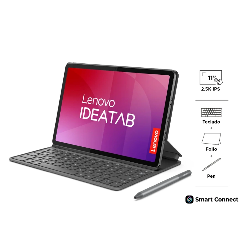 TABLET LENOVO IDEATAB 11” 128GB + LÁPIZ + TECLADO + FOLIO