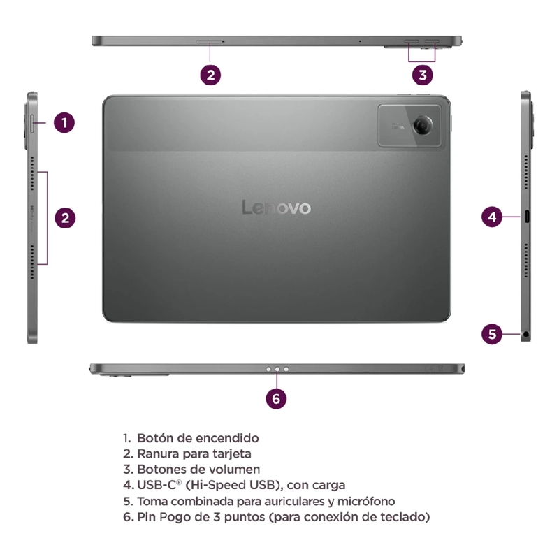 TABLET LENOVO IDEATAB 11” 128GB + LÁPIZ + TECLADO + FOLIO - 8