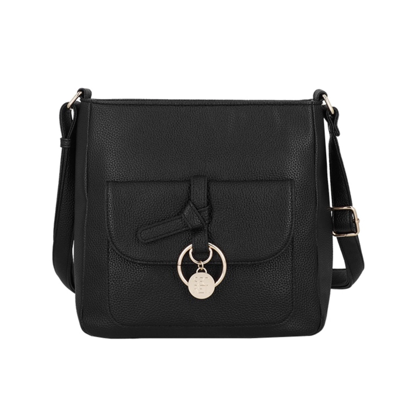  CARTERA BANDOLERA SECRET MANTUA NEGRA  - 1