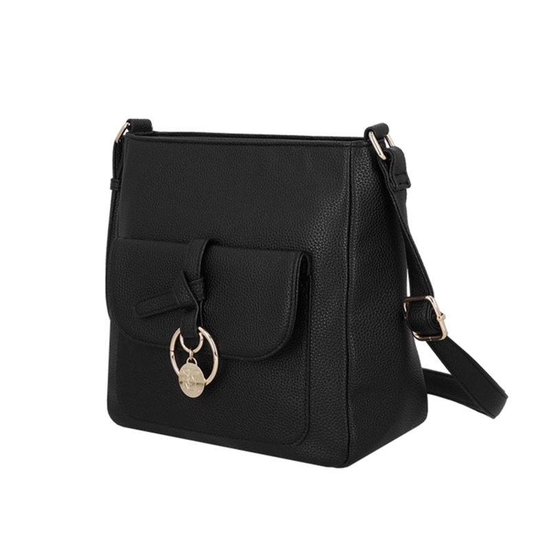  CARTERA BANDOLERA SECRET MANTUA NEGRA  - 2