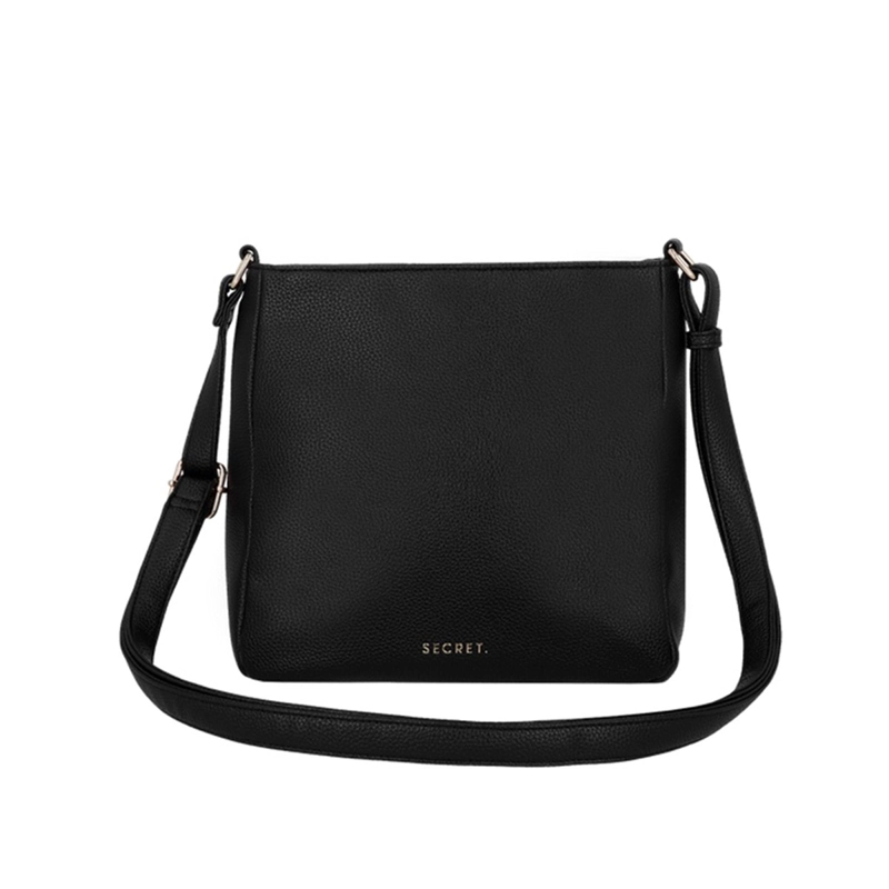  CARTERA BANDOLERA SECRET MANTUA NEGRA  - 3