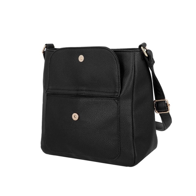  CARTERA BANDOLERA SECRET MANTUA NEGRA  - 5