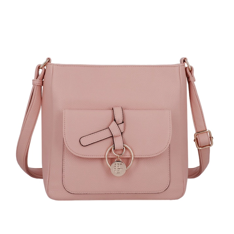  CARTERA BANDOLERA SECRET MANTUA ROSADA  - 1