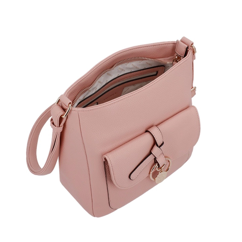  CARTERA BANDOLERA SECRET MANTUA ROSADA  - 4