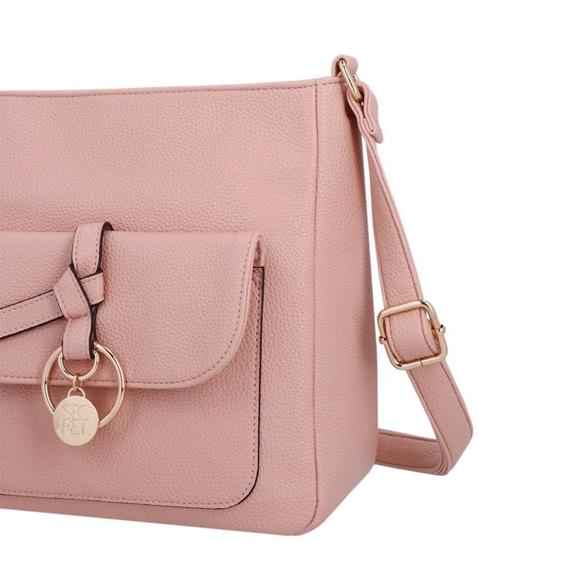  CARTERA BANDOLERA SECRET MANTUA ROSADA  - 6