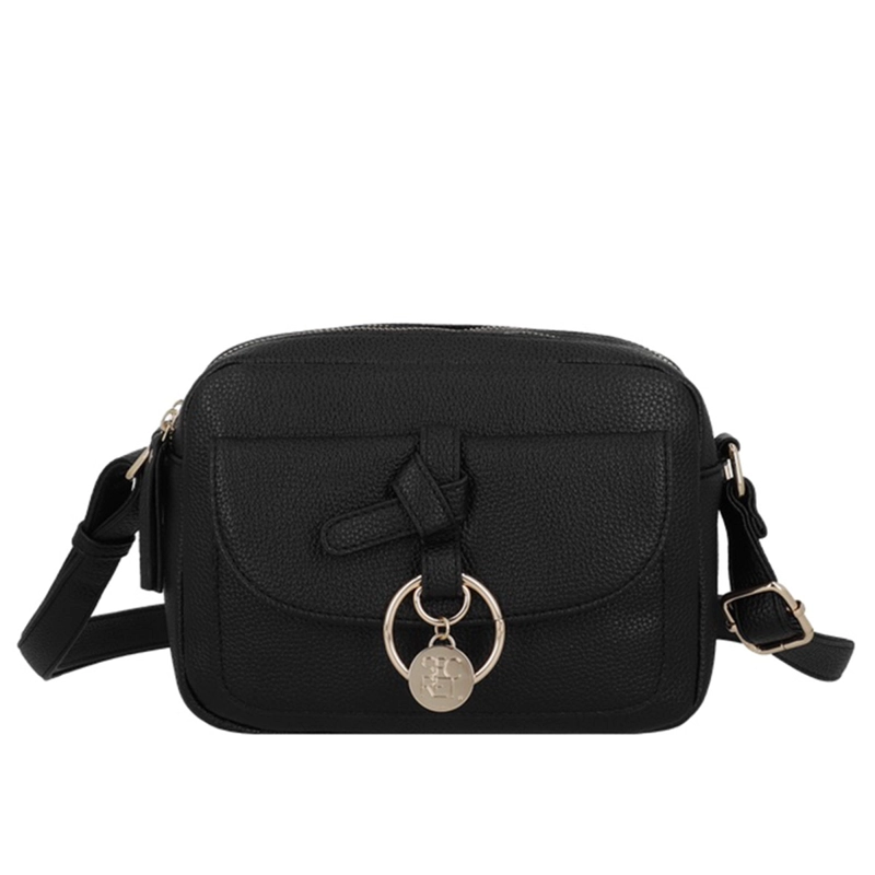  CARTERA BANDOLERA SECRET MANTUA NEGRA  - 1