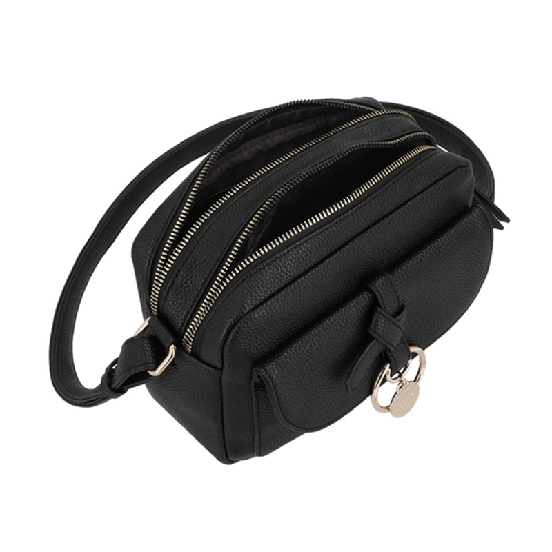  CARTERA BANDOLERA SECRET MANTUA NEGRA  - 4