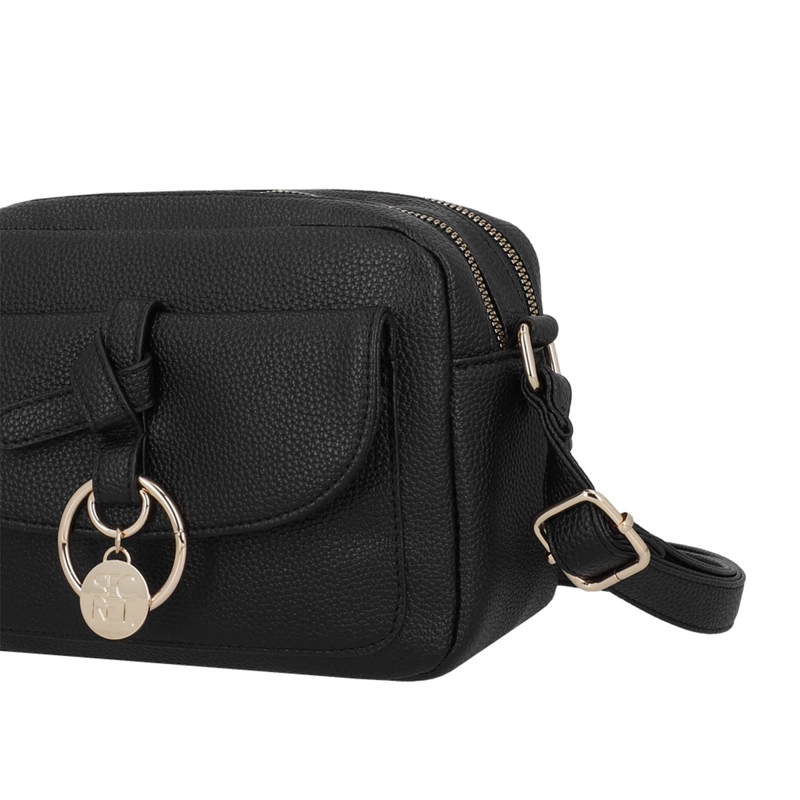  CARTERA BANDOLERA SECRET MANTUA NEGRA  - 6