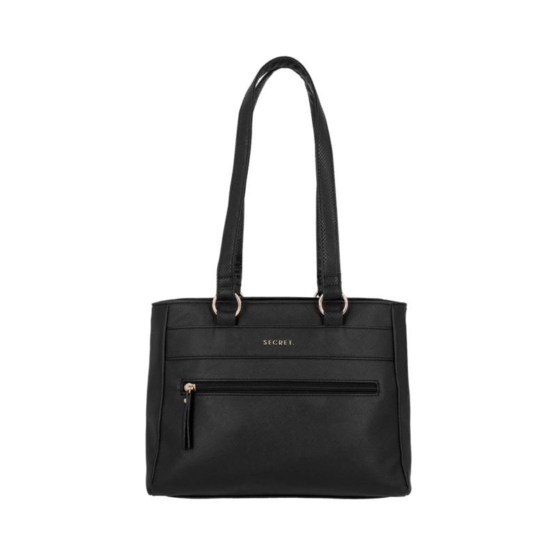  CARTERA DE HOMBRO SECRET ALBACETE NEGRA  - 1