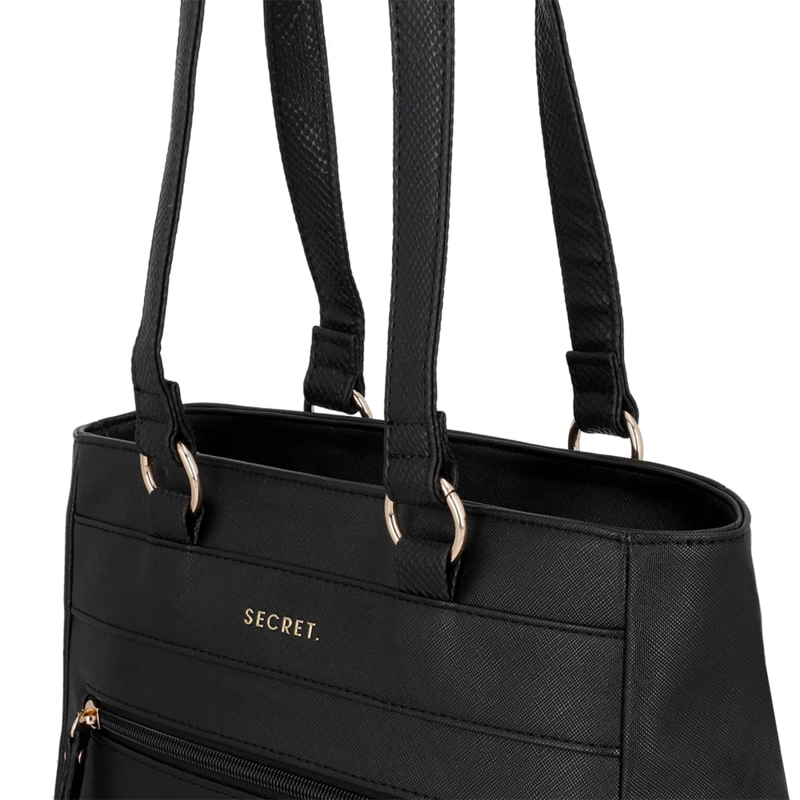  CARTERA DE HOMBRO SECRET ALBACETE NEGRA  - 5