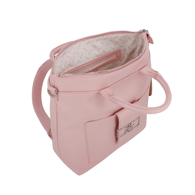  MOCHILA SECRET IBIZA ROSADA  - 4