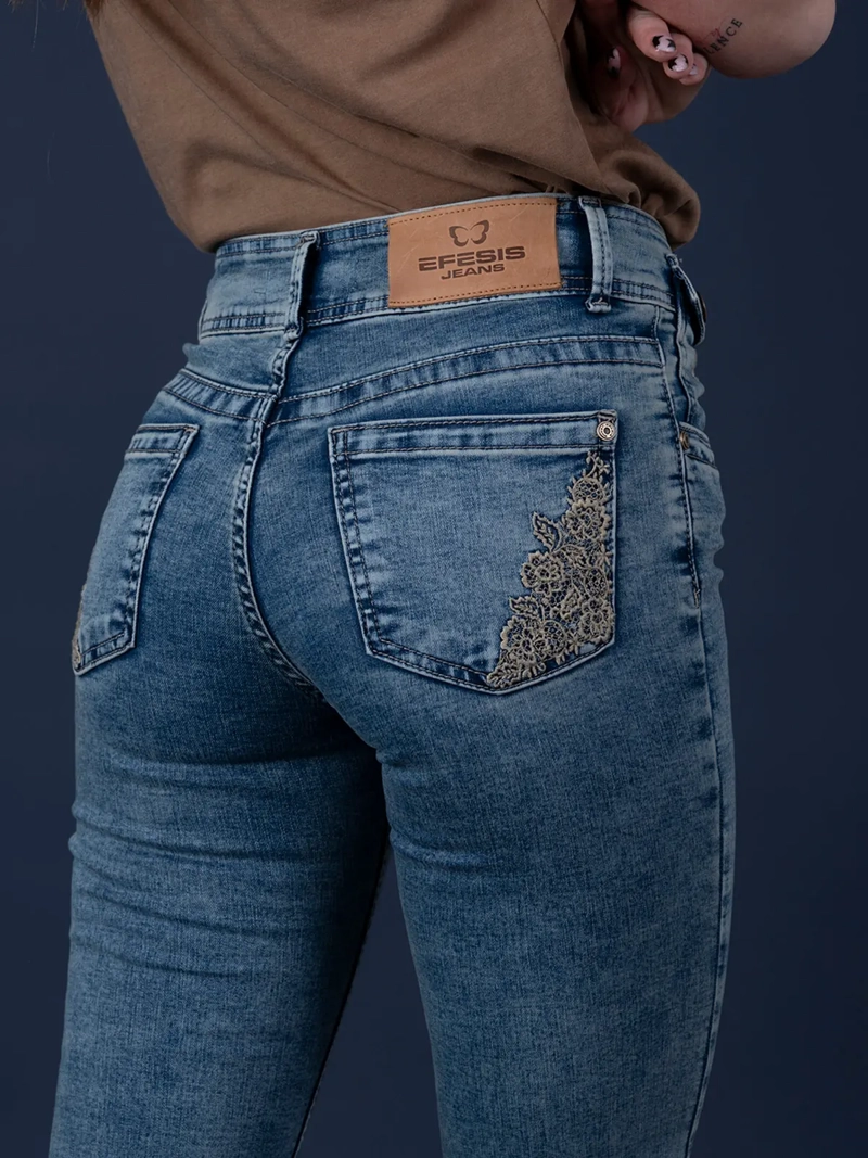 JEANS MUJER EFESIS ALGODÓN LUCAS - 5