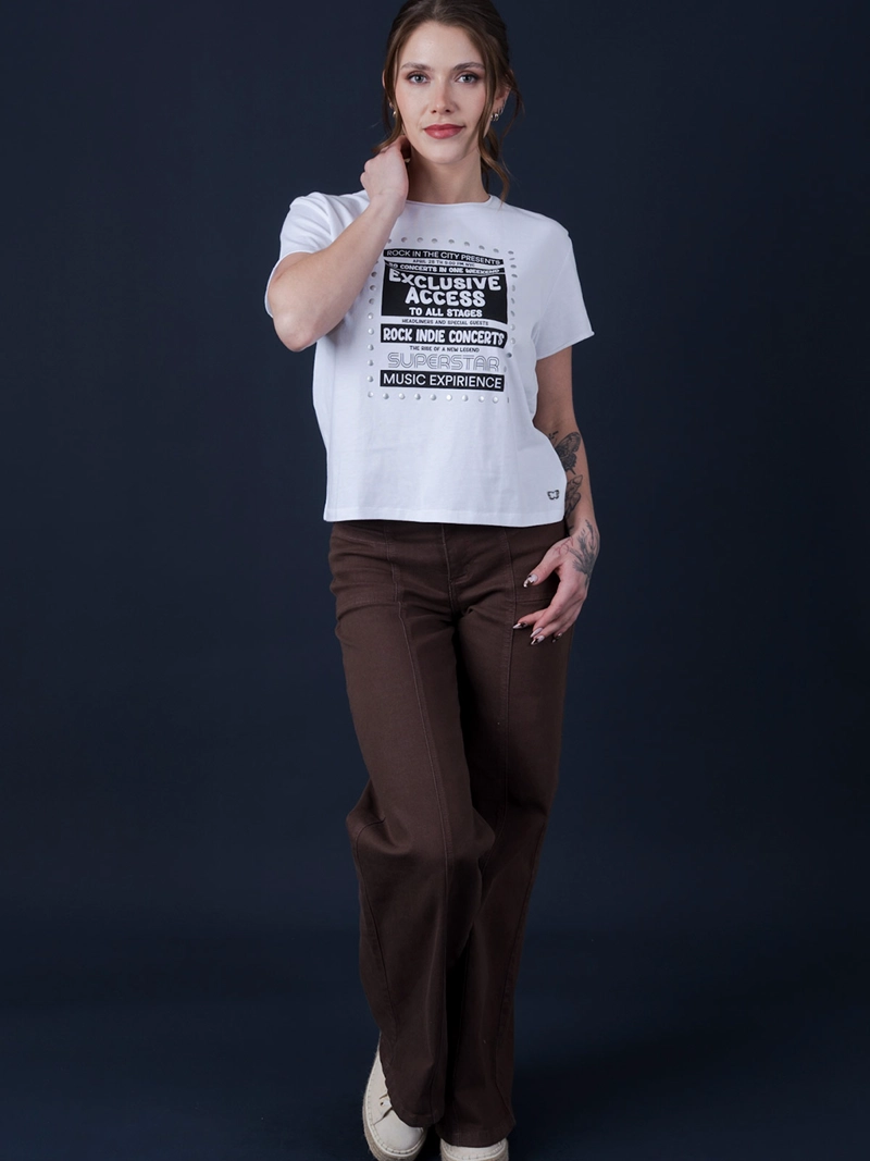 PANTALÓN MUJER EFESIS ALGODÓN PIRAGGI - 1
