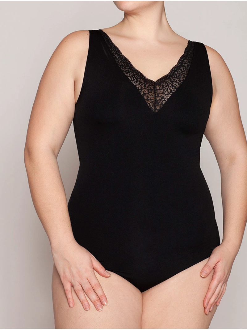 BODY MUJER MONARCH ESCOTE EN V PROFUNDO - 1