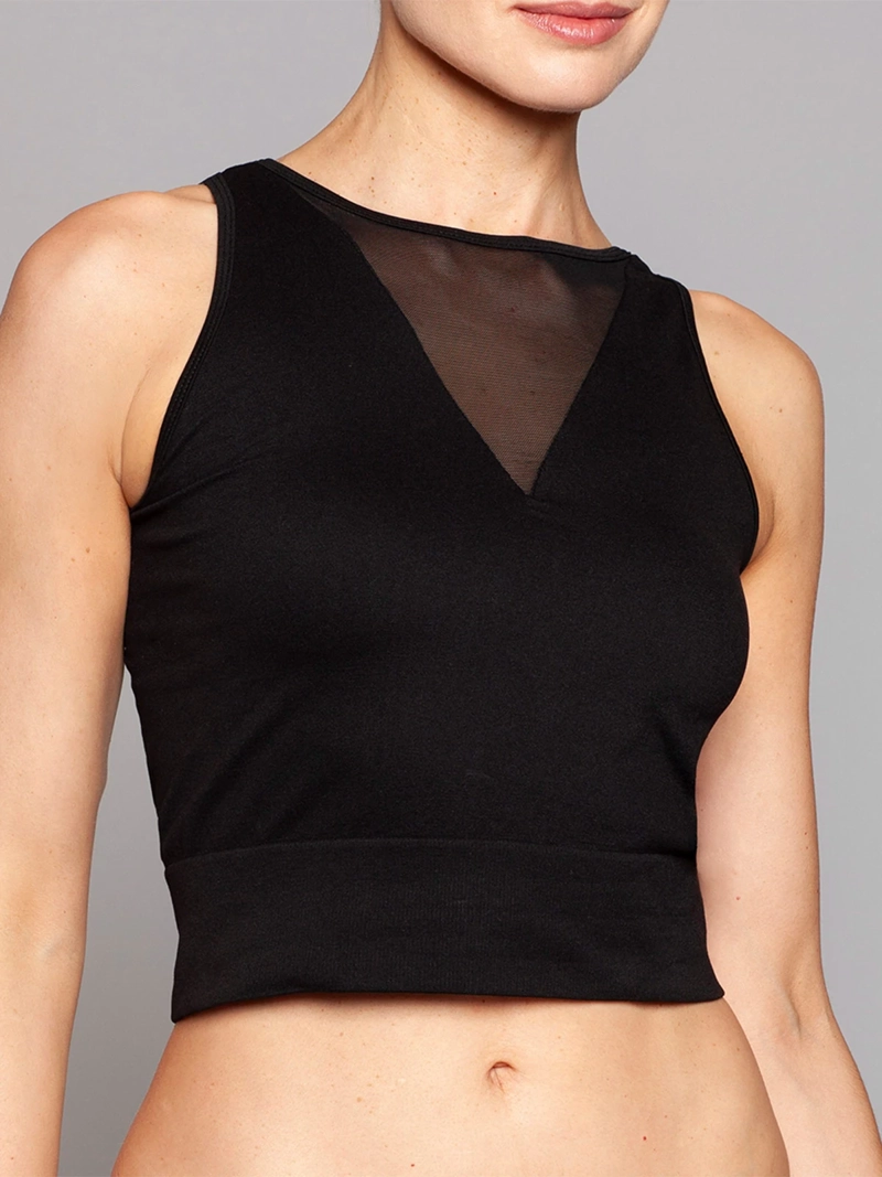 PETO MUJER MONARCH ESCOTE EN V MALLA - 1