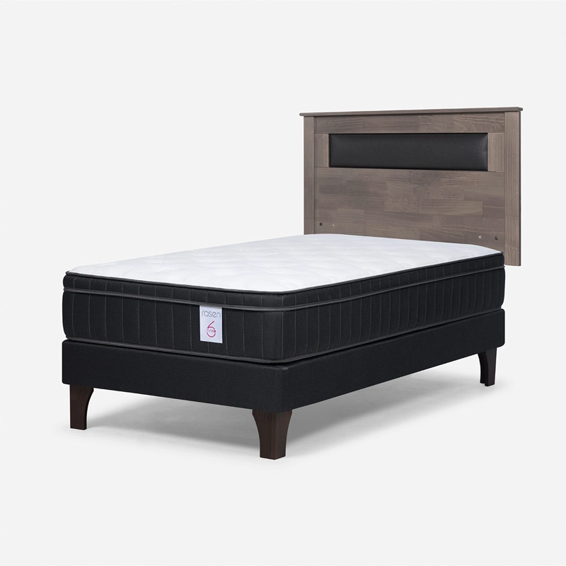 CAMA EUROPEA ROSEN NEW STYLE 6 PLUS 1 PLAZA + RESPALDO FERRARA - 2