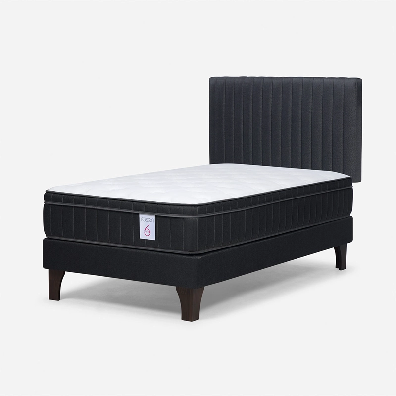 CAMA EUROPEA ROSEN NEW STYLE 6 PLUS 1 PLAZA + RESPALDO LUCIO - 2