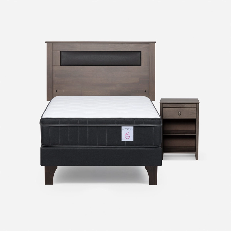CAMA EUROPEA ROSEN NEW STYLE 6 PLUS 1.5 PLAZAS + SET FERRARA - 1