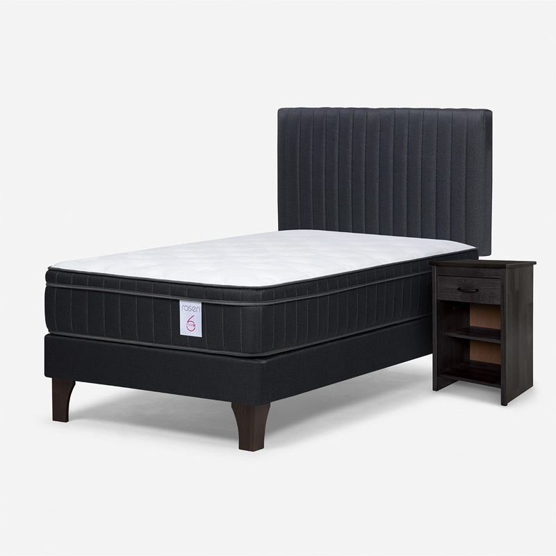 CAMA EUROPEA ROSEN NEW STYLE 6 PLUS 1.5 PLAZAS + SET LUCIO - 2