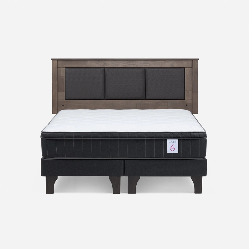 CAMA EUROPEA ROSEN NEW STYLE 6 PLUS 2 PLAZAS + RESPALDO RACHEL - 1