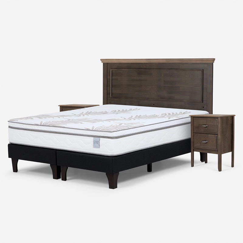 CAMA EUROPEA ROSEN NEO PLUS BASE DIVIDIDA 2 PLAZAS + SET ANNA - 2