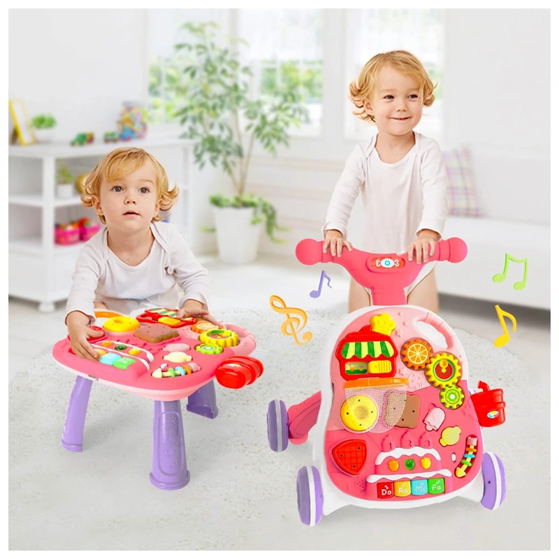 CAMINADOR KIDSCOOL MULTIFUNCIÓN 4 EN 1 ROSADO - 6