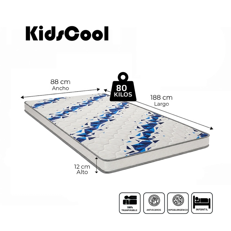 COLCHÓN INFANTIL KIDSCOOL MINI CAMA ESPUMA D23 - 5