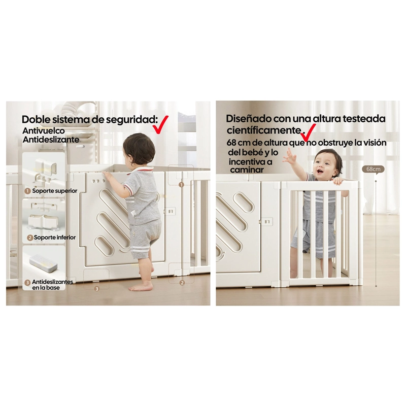 CORRAL DE JUEGOS KIDSCOOL MODULAR CON PUERTA DE SEGURIDAD - 3