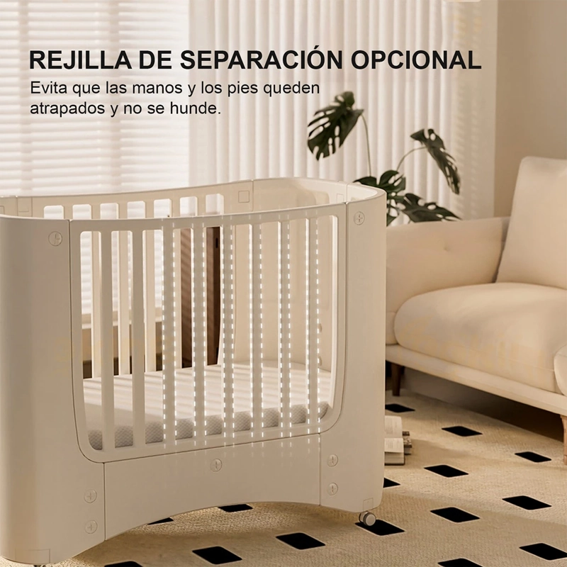 CUNA MÓVIL KIDSCOOL MULTIFUNCIONAL CON RUEDAS Y ORGANIZADORES - 6