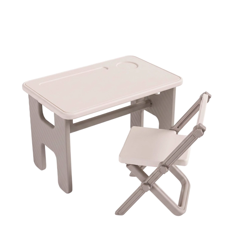 MESA INFANTIL KIDSCOOL PLEGABLE + SILLA BLANCO  - 2