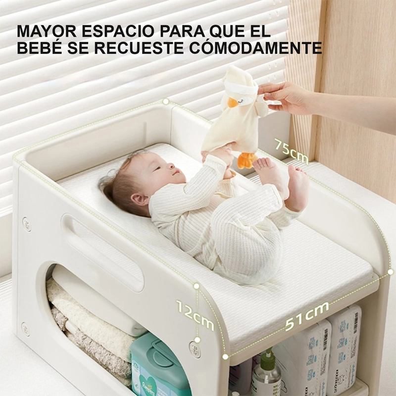 MUDADOR DE SOBREMESA KIDSCOOL COMPACTO CON ESTANTE ORGANIZADOR - 10