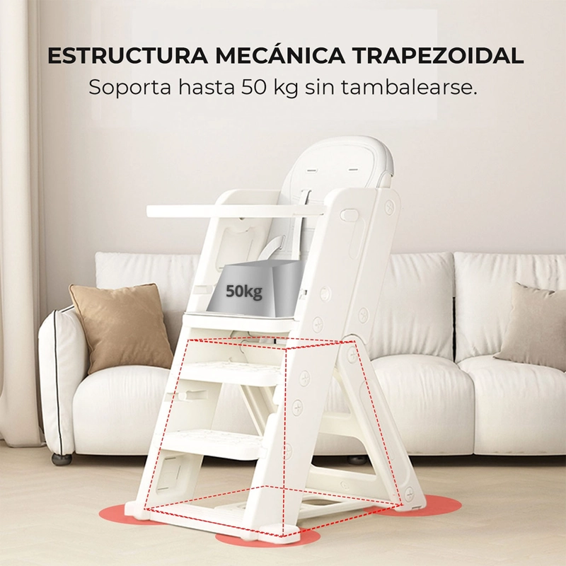 SILLA INFANTIL KIDSCOOL MULTIUSO CON BANDEJA - 5