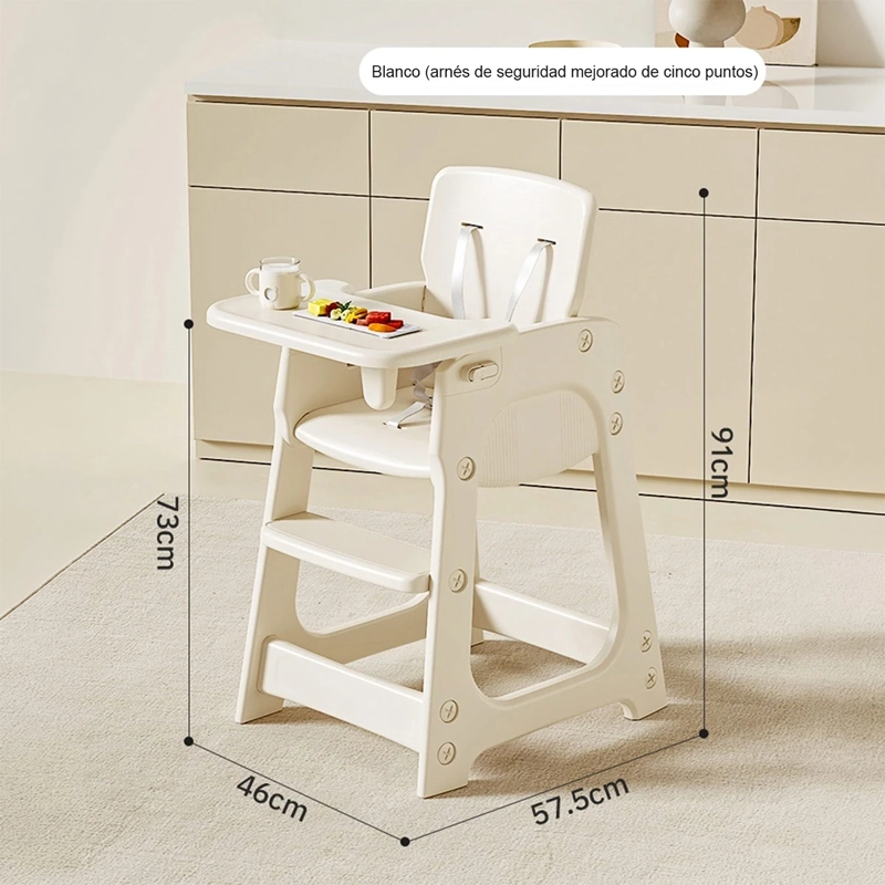 SILLA DE COMER KIDSCOOL CON BANDEJA EXTRAIBLE BEIGE - 3