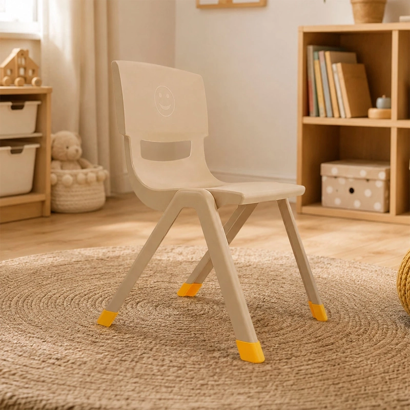 SILLA INFANTIL KIDSCOOL APILABLE ERGONÓMICA CAFÉ