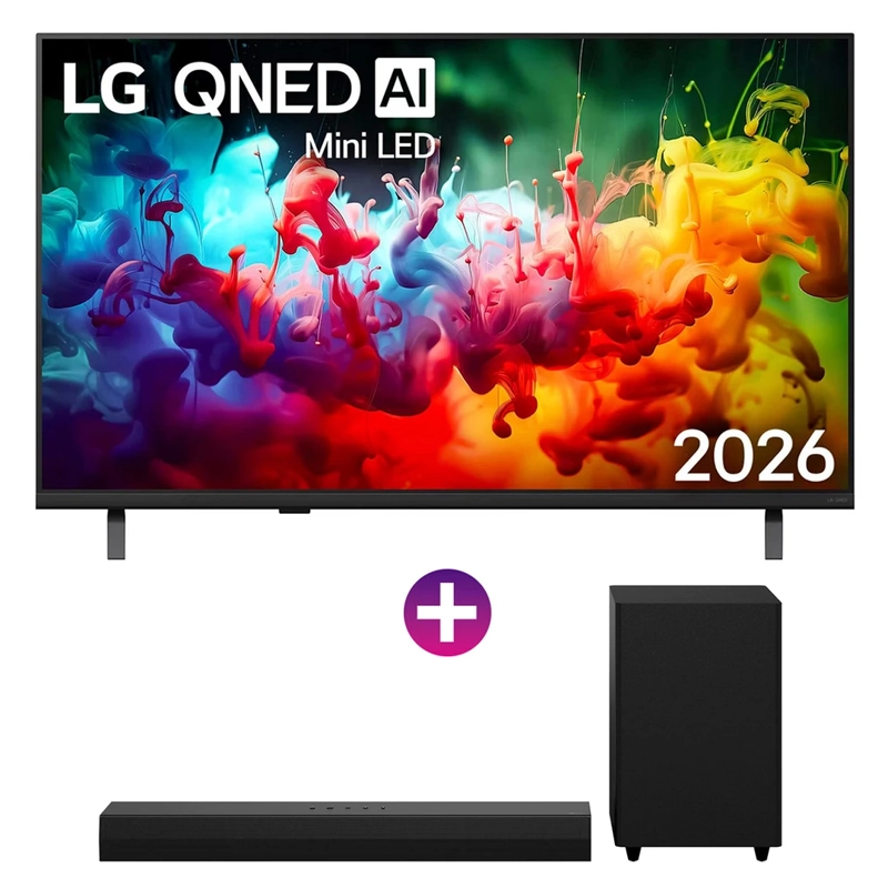 SMART TV LG QNED 55" 4K + SOUNDBAR S30A - 2