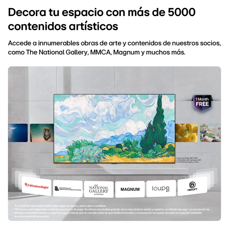 SMART TV LG MINI LED 4K UHD 65” GALLERY TV 65LX7BPSA - 5