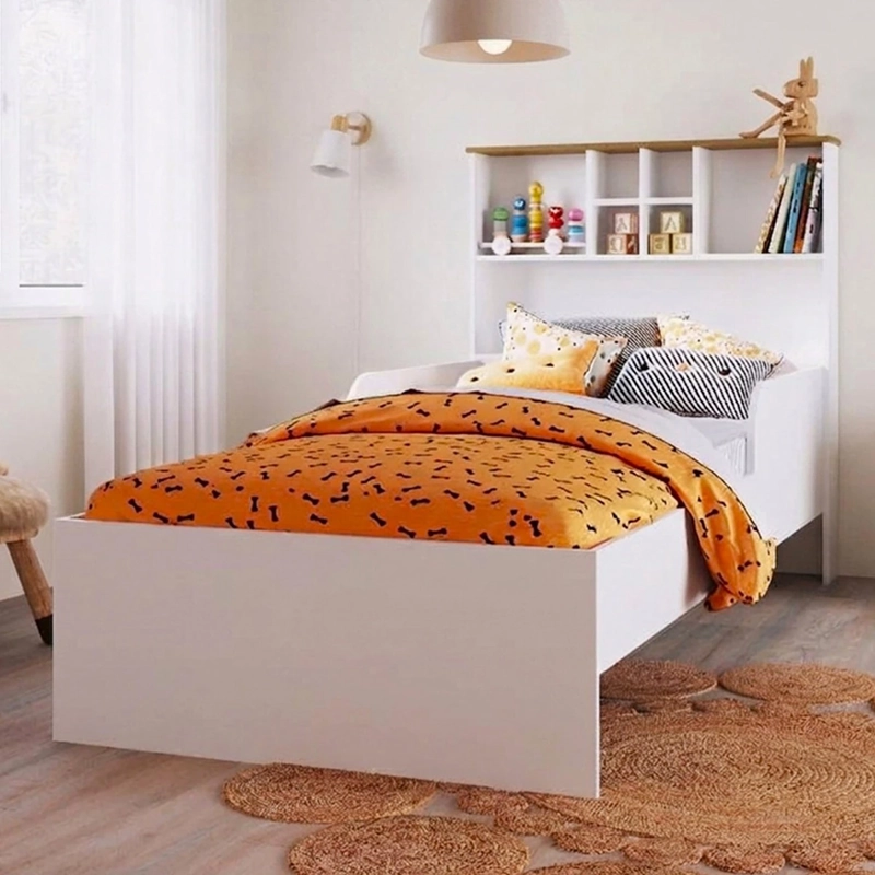 CAMA DE TRANSICIÓN INFANTIL KIDSCOOL CON ESTANTE 1 PLAZA - 2